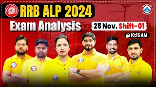 RRB ALP Exam Analysis 2024  25 Nov 1st Shift Exam Review  RRB ALP CBT01 Paper Solution By RWA [upl. by Gearard149]