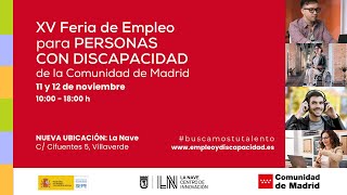 11 de noviembre  Aula 3 XV Feria de Empleo para Personas con Discapacidad [upl. by Aronoh246]