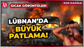 SON DAKİKA Lübnanda korkutan patlama İşte o görüntüler [upl. by Yerac]