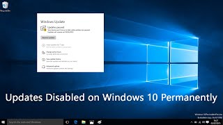 How to Disable Windows Automatic Updates on Windows 10 Permanently 2023 [upl. by Yoral]