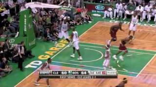 2010 PLAYOFFS Game 4 Boston Celtics VS Cleveland Cavaliers Rondos TripleDouble [upl. by Zillah]