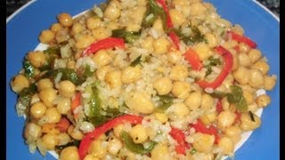 Garbanzos con arroz y verduras [upl. by Cordey]