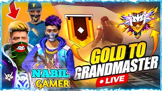 Free Fire New Rank Grandmaster Push😱  Read To Top1 push  Nabil Gamer [upl. by Clough]