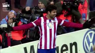 Diego Costa overhead kick Atletico Madrid vs Getafe [upl. by Jona376]