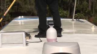 Coating your RV roof with Dicors Fiberglass RV Roof Coating System [upl. by Merl983]