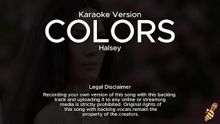 Halsey  Colors Karaoke Version [upl. by Femmine]