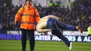 Reading FC Vs Bradford FA Cup Semi Final Pitch Invader [upl. by Mose]