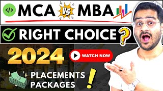 💥MCA vs MBA Which Course is Better MCA or MBA Scope amp Placements mca mba career scope [upl. by Nwahsaj]