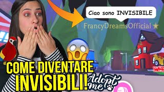 Proviamo il TRUCCO per diventare INVISIBILI funziona 😱 Roblox ADOPT ME ITA By FrancyDreams [upl. by Haye]