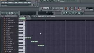 Fl Studio 8 Tutorial  How to make a Snare Drum Roll HipHop [upl. by Adrahs]