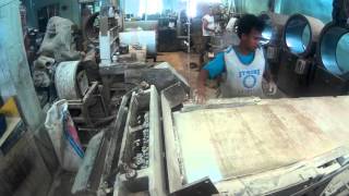 Secondstage in Philippines polyester button making using blanker machine [upl. by Asaert820]