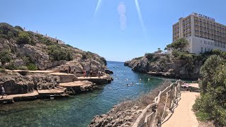 Menorca Walking Tour Spain 4K Cala En Forcat Beach and Hotel Globales Almirante Farragut Binimar [upl. by Goar]