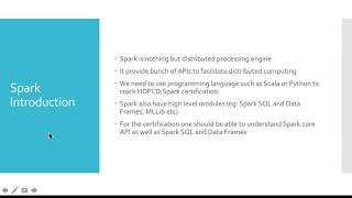 HDPCD Spark Introduction [upl. by Swithbert852]