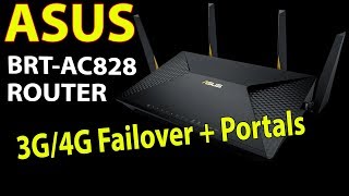 ASUS BRTAC828  AC2600 DualWAN WIFI Router 3G4G Failover and Captive Portal Features Demo [upl. by Marcy]