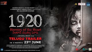 1920 Horrors of the Heart  Official Telugu Trailer  Mahesh B Anand P Vikram B Avika Krishna B [upl. by Bakerman]