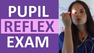 How to Check Pupil Reflexes Response  Consensual and Direct Reaction  Nursing Clinical Skills [upl. by Maible]