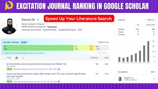 Enhance Google Scholar Search Result with ExCITATION  Google Scholar Search Tips [upl. by Attirb]