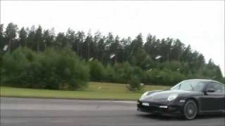 Porsche 997 Turbo vs 996 Turbo 50290 kmh [upl. by Anada283]