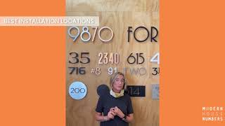 Where to install your new Modern House Numbers Our Top Tips [upl. by Nosiddam]