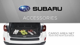 Genuine Subaru Accessory  Cargo Net – Rear and Rear Seatback [upl. by Hgieliak]