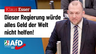 Dieser Regierung würde alles Geld der Welt nicht helfen – Klaus Esser AfD [upl. by Enois653]