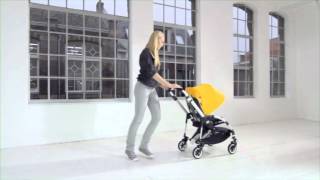 demo bugaboo bee  city smooth ride amp lock swivel wheels [upl. by Aseram]