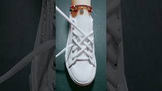 shoes lace styles 4 holes  Tie your shoes  Shoelacing styles shoes shoelaces shoelacing [upl. by Lussier404]