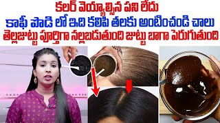 ఇది రాసిన కొద్దిసేపటికే తెల్ల జుట్టు మొత్తం నల్లబడుతుంది  White Hair to Black Naturally  Manamtv [upl. by Gurevich]