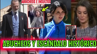 💥BRUTALES IMÁGENES LETIZIA Y AYUSO EN PREMIOS CERVANTES 2024 ABUCHEOS A PEDRO SÁNCHEZ POR FELIPE VI [upl. by Toille]