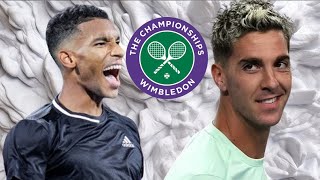 Felix AugerAliassime VS Thanasi Kokkinakis  Wimbledon 2024 [upl. by Tserof]