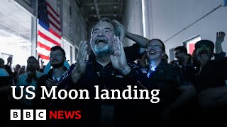 US company makes historic Moon landing  BBC News [upl. by Magdalene]