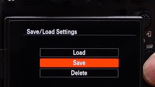 How to Save and Load Sony Camera Settings Easy Shorts [upl. by Chelsey]