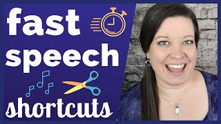 Fast Speech  Shortcuts English Speakers Use to Speak Quickly and Efficiently [upl. by Mariele]