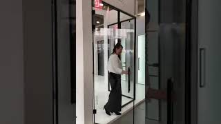 CGLASS OFFICE  PIVOT 360 FOR LOFT GLASS DOORS CGLASS PivotDoor HomeDesign InteriorDesign [upl. by Aneer778]