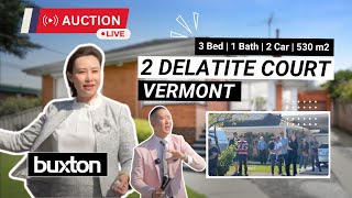 Live Auction  2 Delatite Court Vermont [upl. by Deyes]