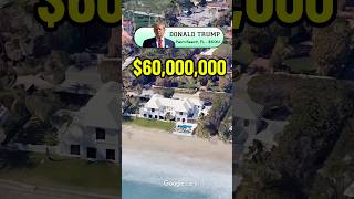 Donald Trump Family Mansion Palm Beach Florida Worth 60 Million donaldtrump trump mansion [upl. by Ellenar]