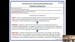 Demokrati som beslutsform  Del 27  Parlamentarism [upl. by Rochette]