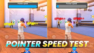 POINTER SPEED TEST 🔥 FREE FIRE MAX [upl. by Arotal]