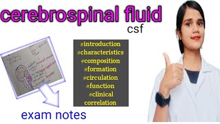 cerebrospinal fluid formation circulation function physiology [upl. by Rockafellow]