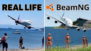 Airplane accidents Based on Real Life Incidents Compilation 3  BeamNG DRIVE [upl. by Ailedamla]