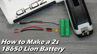 Howto Make a 2s 18650 LION Battery with Balance Lead [upl. by Fitzsimmons]