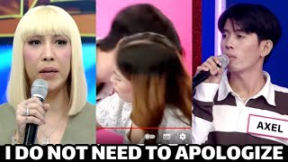 VICE GANDA BINAWI ANG PAGSORRY KAY AXEL NG EXPECIALLY FOR YOU [upl. by Convery]