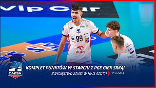 KOMPLET PUNKTÓW W HALI AZOTY  ZAKSA wygrywa ze Skrą [upl. by Adnolor437]