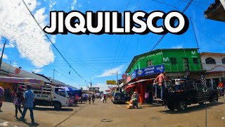 PASEANDO por las CALLES de JIQUILISCO en USULUTAN El Salvador [upl. by Lahcim]