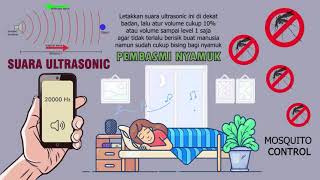 Gelombang Suara Ultrasonic 20000 Hz Pengusir Nyamuk 8 Jam Nonstop [upl. by Nnayrb127]