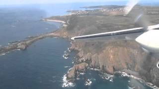 Taking off from Alderney Airport Channel Islands  Aurigny Air [upl. by Sill13]