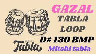 gazal tabla loop D 130 BMP [upl. by Atnicaj]