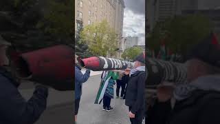 Winnipeg protests against the genocide in Palestine 🍉🇵🇸 [upl. by Vesta]