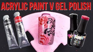 Acrylic Paint vs Gel Polish [upl. by Ytte]