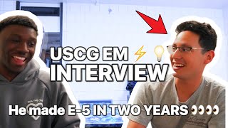 INTERVIEWING A COAST GUARD ELECTRICIANS MATE  HE MADE E5 IN 2 YEARS [upl. by Rehtae]